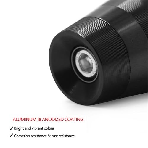 HAONEL 7/8" 22mm Universal Motorcycle Handlebar Grips Plug Aluminum Bar End Cap Sliders Replacement for Ducati Monster 821 696 795 797 950 937 1200/ Hypermotard 1100 796 821 939 939S - Image 5