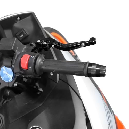 HAONEL 7/8" 22mm Universal Motorcycle Handlebar Grips Plug Aluminum Bar End Cap Sliders Replacement for Ducati Monster 821 696 795 797 950 937 1200/ Hypermotard 1100 796 821 939 939S - Image 4