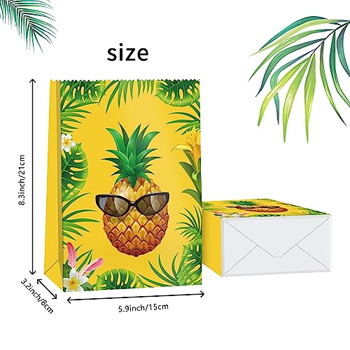 BQC 24Pcs Flamingo Goody Bags Hawaiian Gift Bags Luau Party Bags Flamingo Party Supplies Tropical Pineapple Party Favors Flamingo Birthday Party Supplies for Kids - Image 5