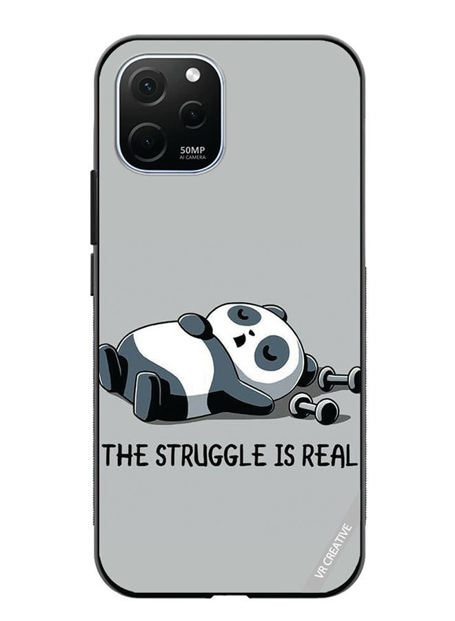 VR CREATIVE Protective Case Cover For Huawei Enjoy 50z Struggle Is Real Design Multicolour - Image 1
