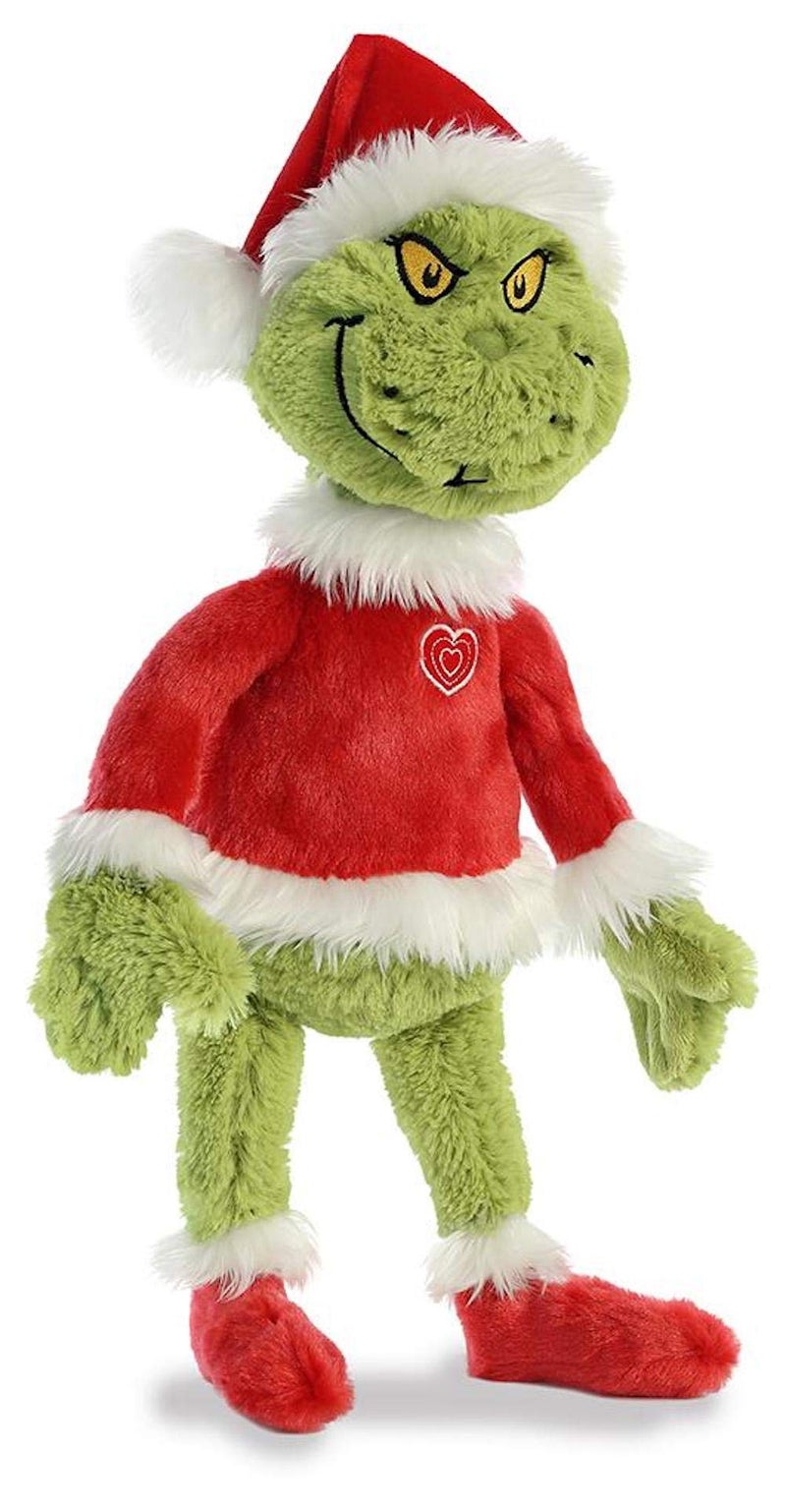 Aurora® Whimsical Dr. Seuss™ Grinch Santa Stuffed Animal - Magical Storytelling - Officially Licensed - Green 16 Inches - Image 1