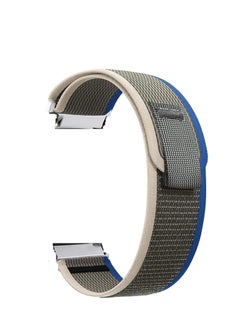 20mm Strap for Samsung Galaxy Watch 5 Pro 45mm 4 Classic 46mm Nylon Band with Trail Loop Galaxy Watch 5 4 44mm 40mm Grey Blue Unisex