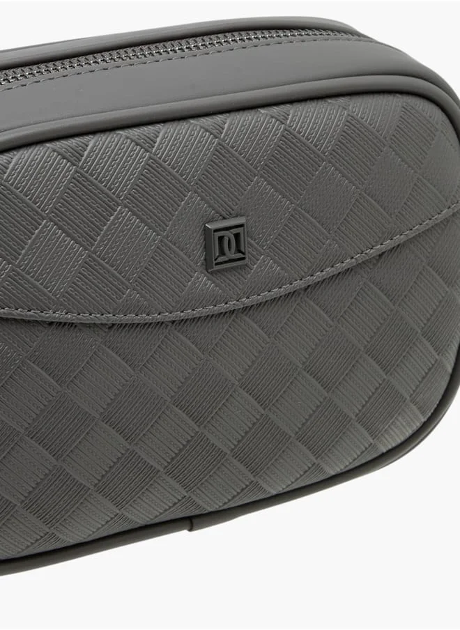 DUCHINI Textured Pouch with Zip Closure