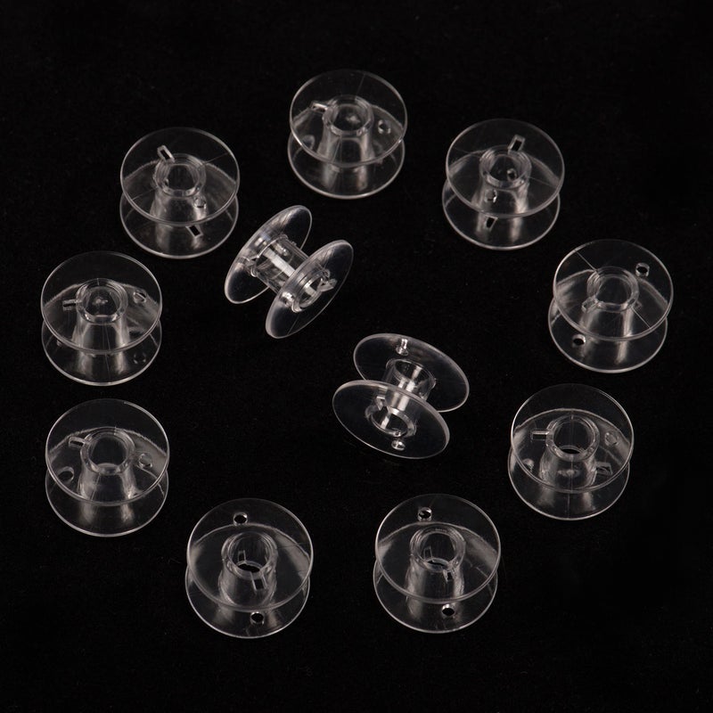 Sewphee Class 15 Plastic Bobbins â€“ Sewing Bobbins Fits Brother, Singer, Janome, Kenmore â€“ 2518P Clear Plastic Bobbin Set for Drop-in System â€“ Taiwan Made, Packaged in Canada â€“ Sewing Machine Supplies - Image 5