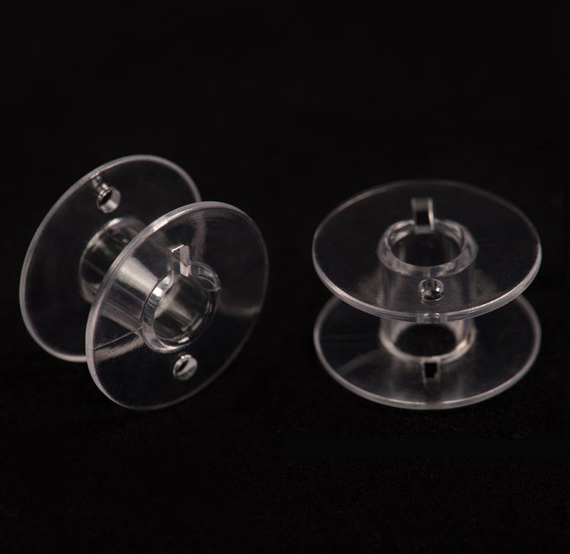 Sewphee Class 15 Plastic Bobbins â€“ Sewing Bobbins Fits Brother, Singer, Janome, Kenmore â€“ 2518P Clear Plastic Bobbin Set for Drop-in System â€“ Taiwan Made, Packaged in Canada â€“ Sewing Machine Supplies - Image 4