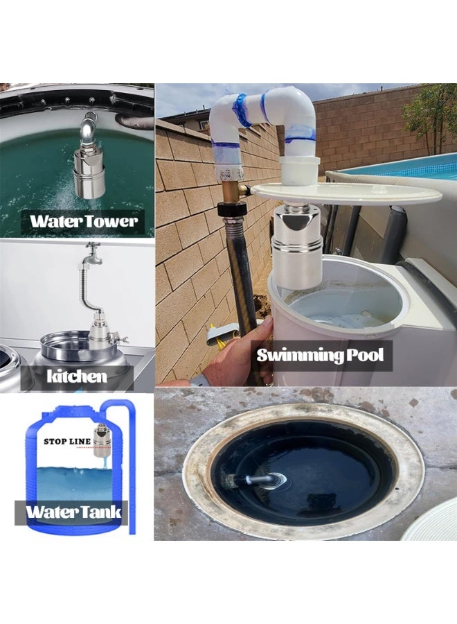1/2'' Automatic Water Level Control Valve Auto Shut Off Ball Mini Float Valve 304 Stainless Steel Float Valve