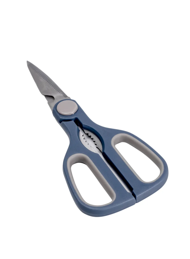 Cuisine Art Kitchen Scissor 20 cm - Stainless Steel Blades with Polypropylene and Thermoplastic Rubber Handle - Lynch blue