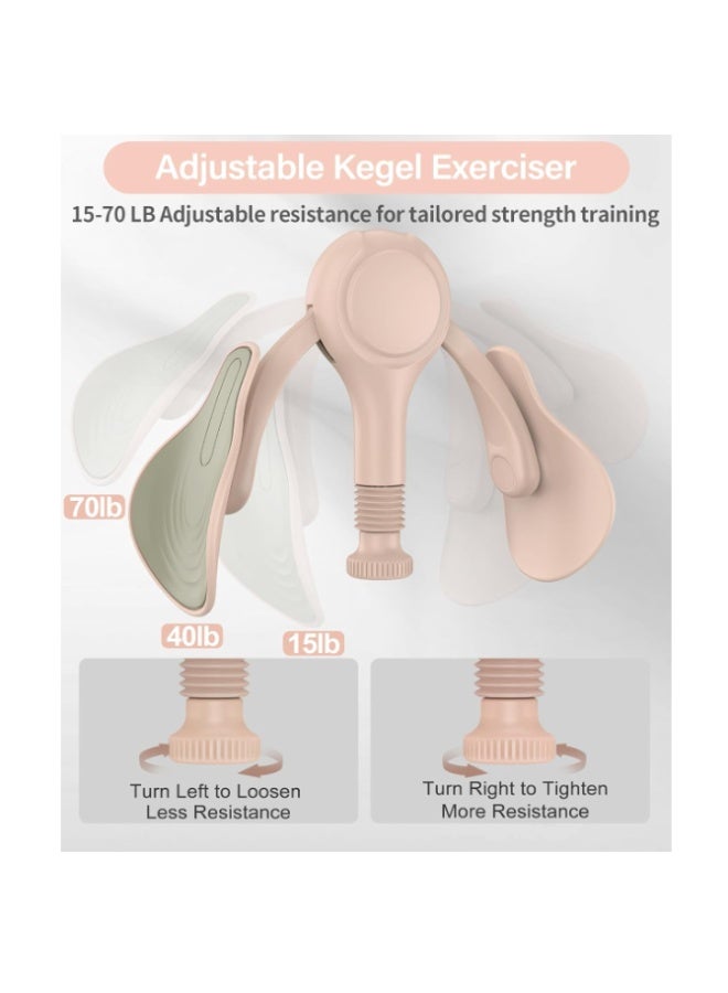 TINRIEF Thigh Master Hip Trainer Kegel Exerciser, Pelvic Floor Trainer for Postpartum Rehabilitation, Inner Thigh Trimmer, Toner Workout - Image 3