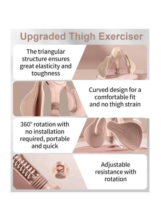 TINRIEF Thigh Master Hip Trainer Kegel Exerciser, Pelvic Floor Trainer for Postpartum Rehabilitation, Inner Thigh Trimmer, Toner Workout - Image 2