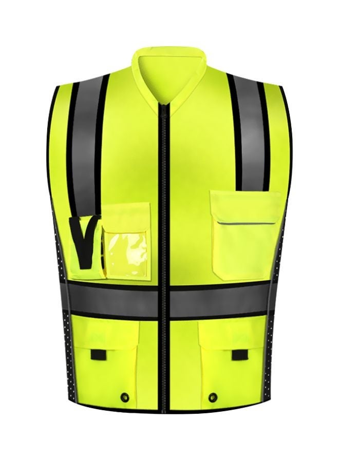 Bluejw Reflective Safety Vest Fluorescent Yellow/Black - Image 1