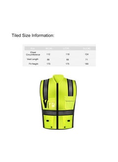 Bluejw Reflective Safety Vest Fluorescent Yellow/Black  - Image 4