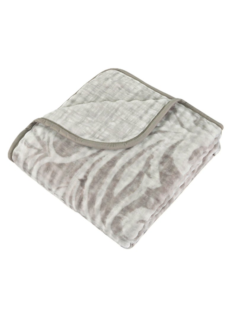 MORANO بطانية مورا نو ماي تاتش المثقلة - بطانية فleece ناعمة لفصل الشتاء، 220 × 240 سم، 2 طبقة، 4 كجم، 100% بوليستر بطانية مريحة للراحة والدفء - Image 2