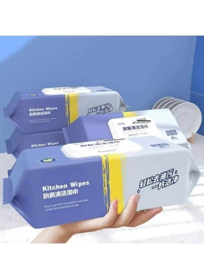 Generic Kitchen Wipes for Heavy Duty Degreasing | Grease Removal Wet Wipes (Economical Pack) - Image 1