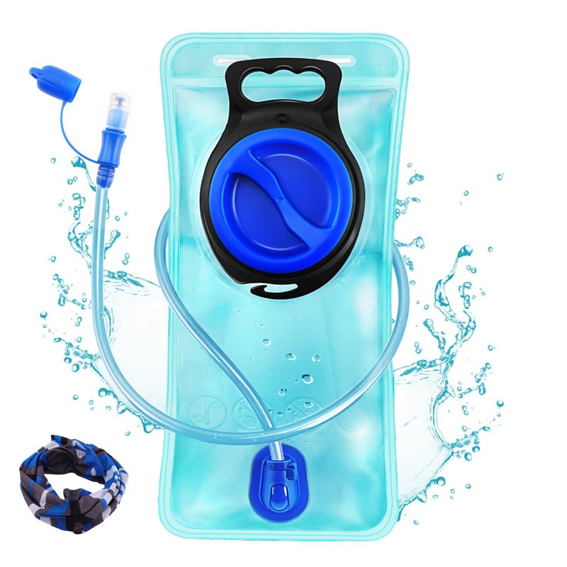 CHERAINTI Hydration Bladder 25L Water Bladder for Hiking Backpack Leak Proof Water Reservoir Storage 25 Liter BPAFree Water Pouch Hydration Pack Replacement for Biking Climbing Cycling Running Blue - Image 2