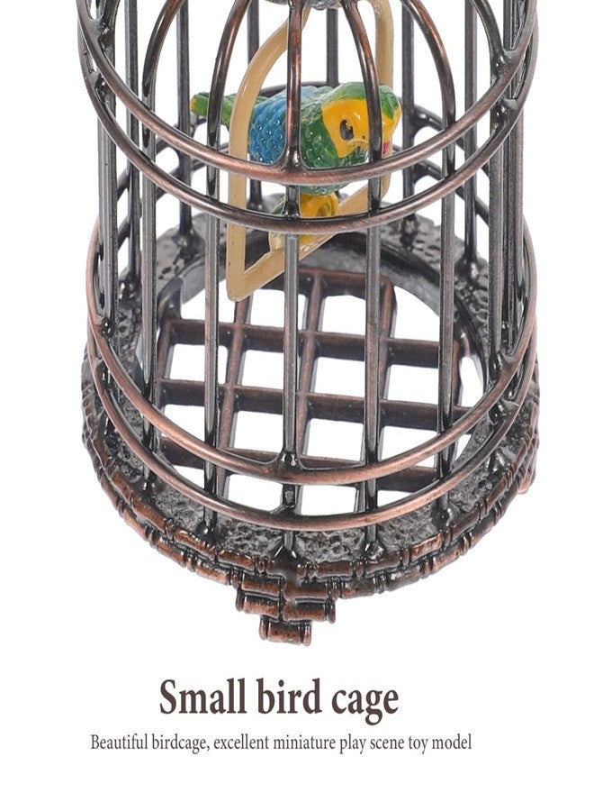 BESTonZON Mini Birdcage Ornament 1 12 Scale Small Dollhouse Bird Cage Tiny House Decoration for Miniature Gardens and Toy Accessories - Image 5