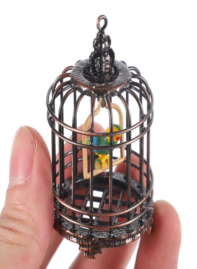 BESTonZON Mini Birdcage Ornament 1 12 Scale Small Dollhouse Bird Cage Tiny House Decoration for Miniature Gardens and Toy Accessories - Image 2
