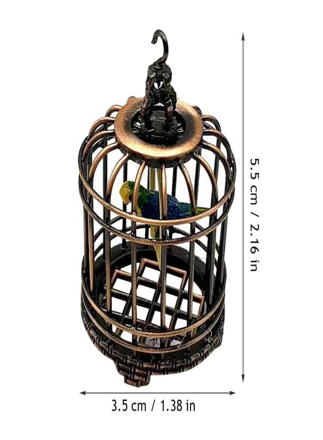 BESTonZON Mini Birdcage Ornament 1 12 Scale Small Dollhouse Bird Cage Tiny House Decoration for Miniature Gardens and Toy Accessories - Image 4