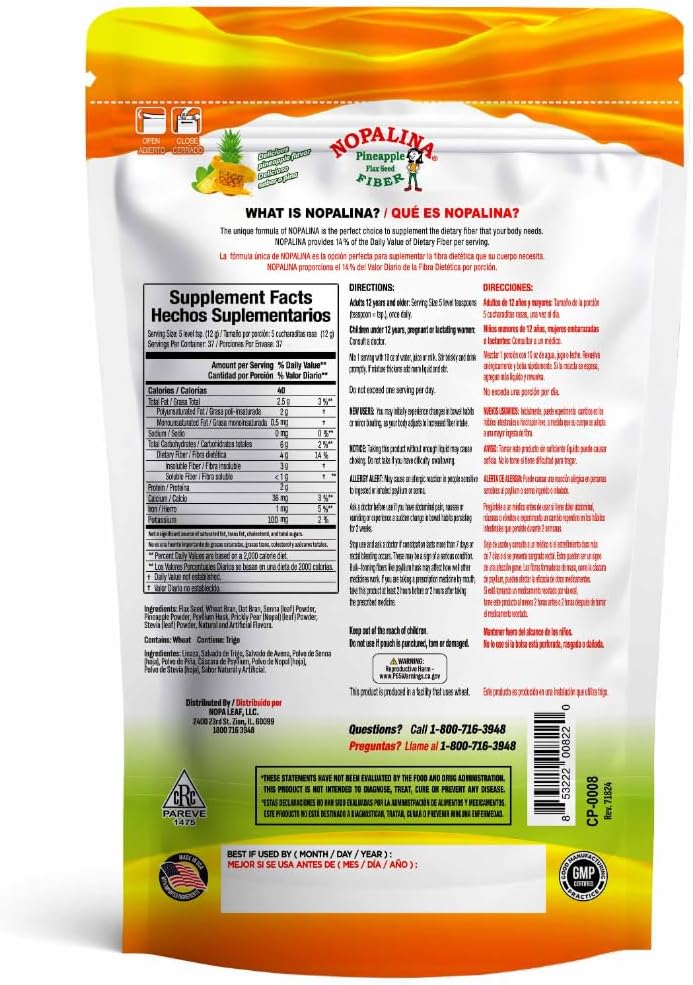 Nopalina Pineapple Flax Seed Fiber 1LB - Image 2