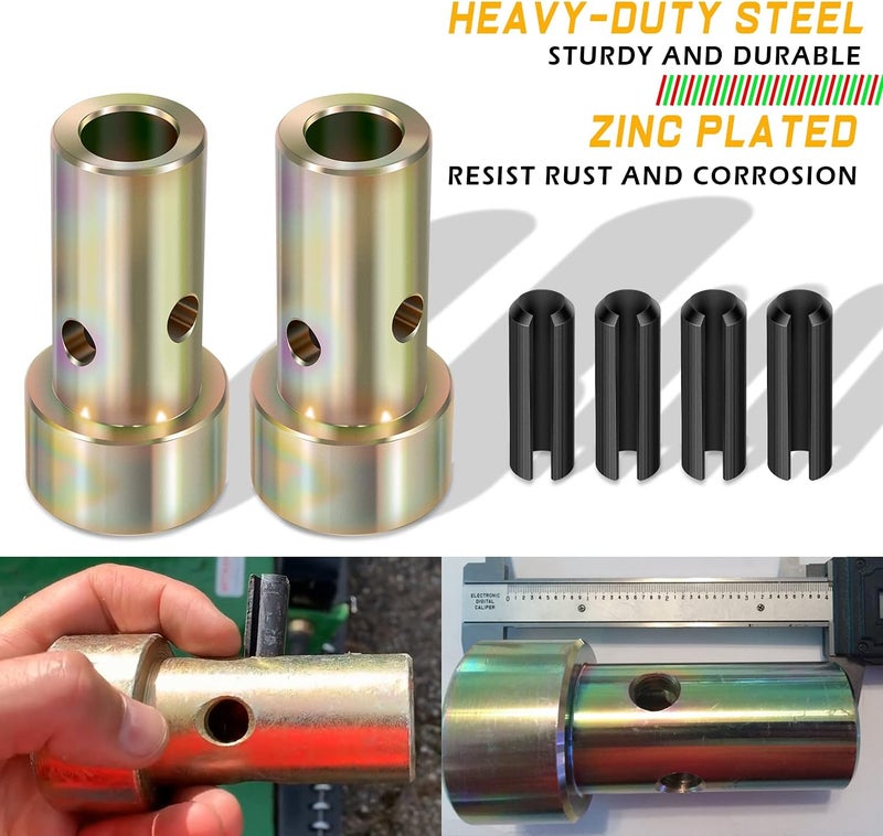 Yoursme 2 Pairs of Cat 1 Quick Hitch Adapter Bushings Set for Category I 3-Point Tractors - Image 4