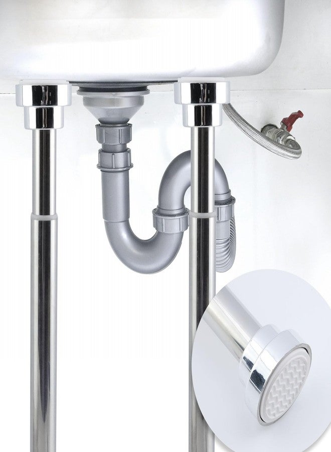 Chinflly Undermount Sink Brackets,Cylindrical-Shape Stainless Steel Adjustable, Bathroom Kitchen Sink Support Legs, Drilling Free Sink Repair Support Brackets, 2 Sets - Image 5