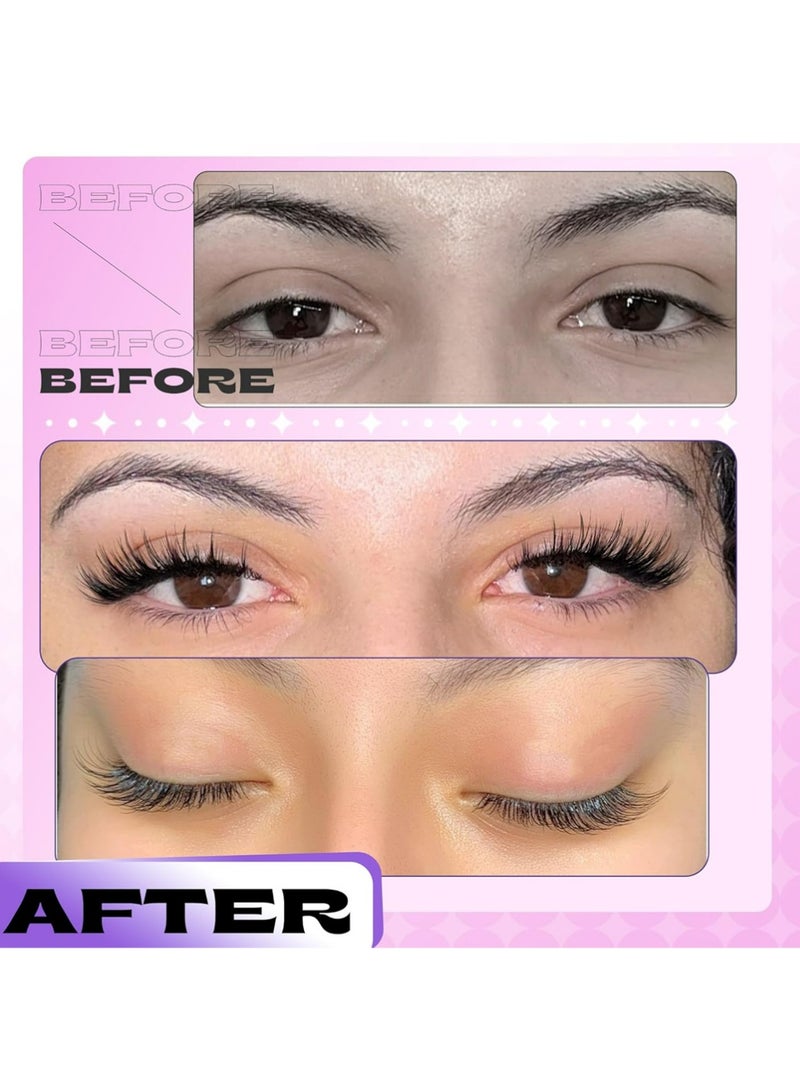 Dougez Magnetic Eyelashes with Applicator Natural Magnetic Lashes Wispy False Eyelashes with Magnets Fairy Lashes No Need Glue Cat Eye Lashes - Image 2