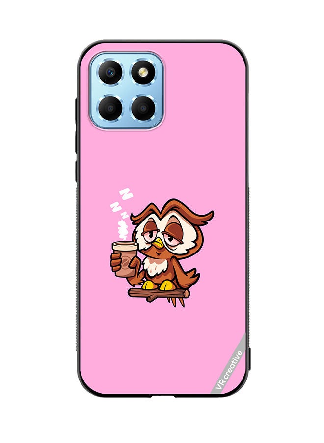 VR CREATIVE Protective Case Cover For Honor X8 5G Sleepy Owl Design Multicolour - Image 1