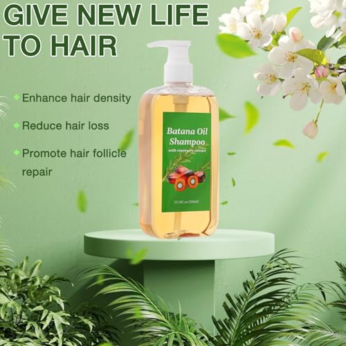 Lucift Shampoo De Batana, Rosemary Oil Shampoo De Batana Para La Caida Del Cabello, Nourishing & Regenerating Hair-Soft and Fluffy for Men & Women (1pcs) - Image 5
