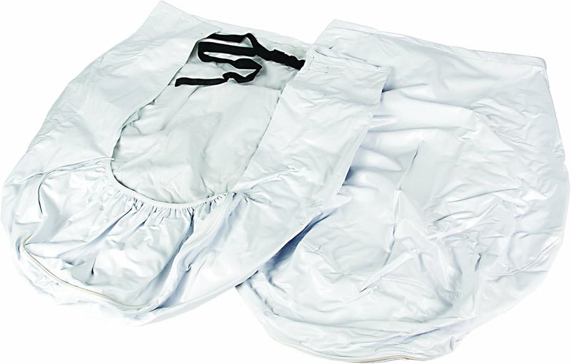 Camco Vinyl Wheel & Tire Protector - 2 Pack (33-35 inches, White) - Image 1