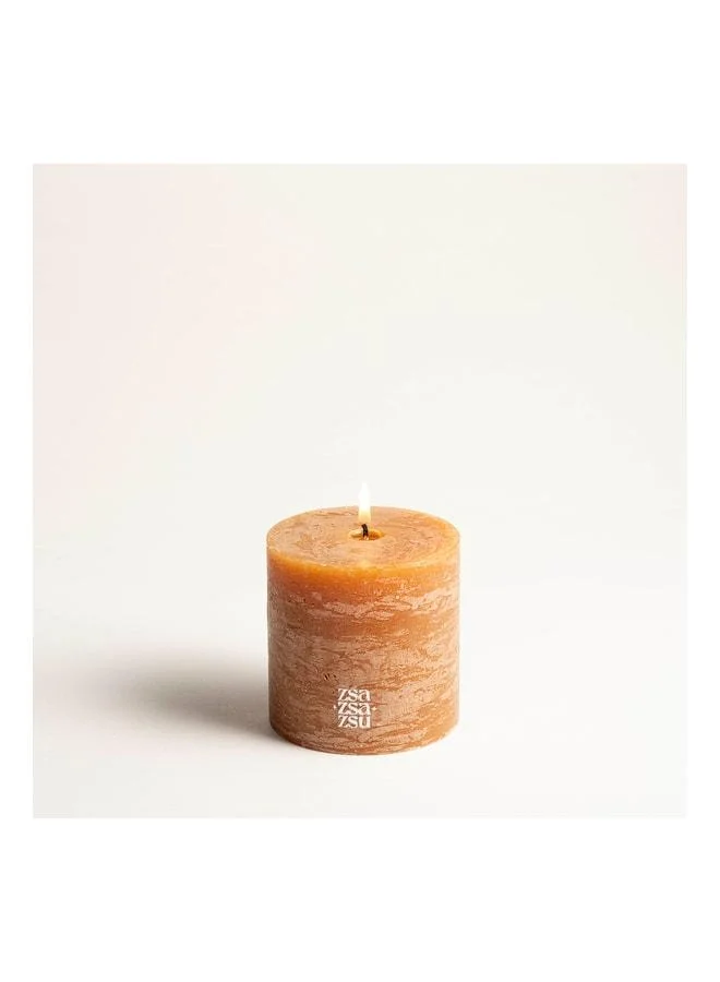 Zsa Zsa Zsu Deurne Amber Paraffin Candle 9x9x9 cm