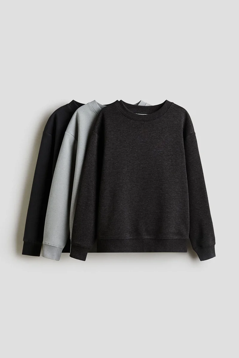 H&M 3-pack sweatshirts