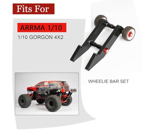MOSHNOLY Wheelie Bar for Gorgon Arrma 2S 3S 110 4X2 Upgrade Parts PreAssembled Nylon Bar for Gorgon AntiWheelie Bar Wheel Front Stand Up Upgraded Part Replace - Image 5