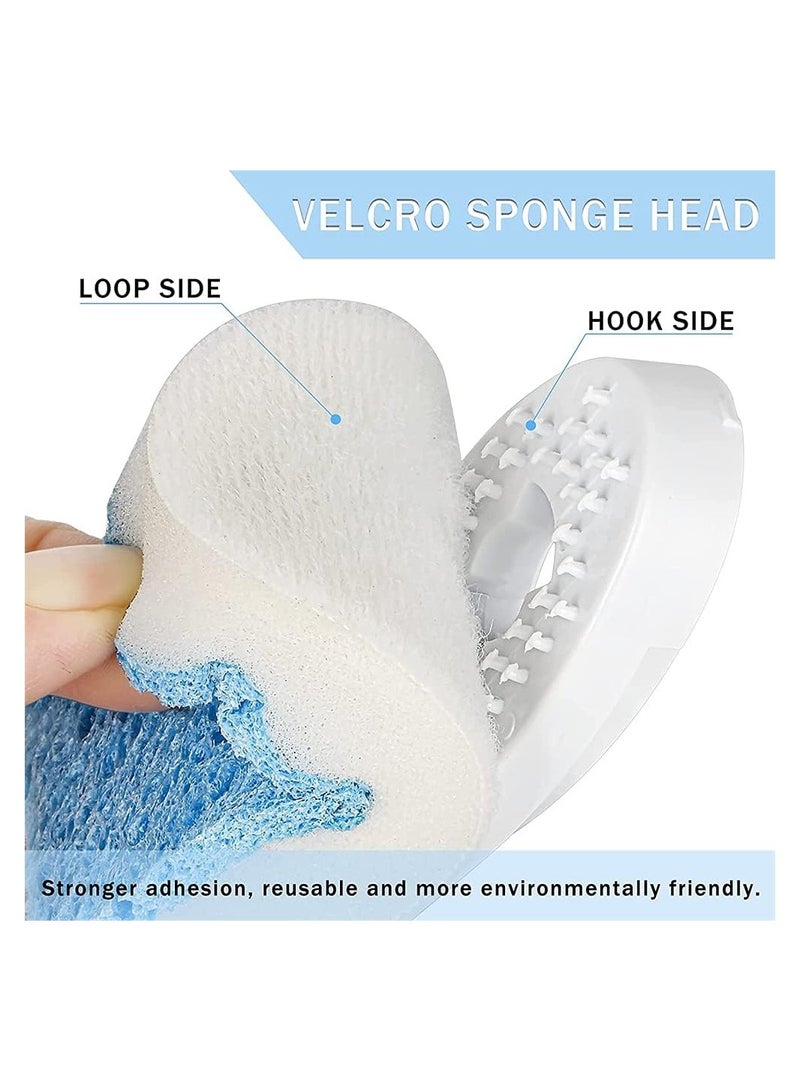 Excefore Dish Brush Soap Dispensing Dish Brush Kitchen Scrub Brush 4 Replacement Brush Heads Soap Control Dishwand Reusable Dish Washing Brush Scrubber - Image 4