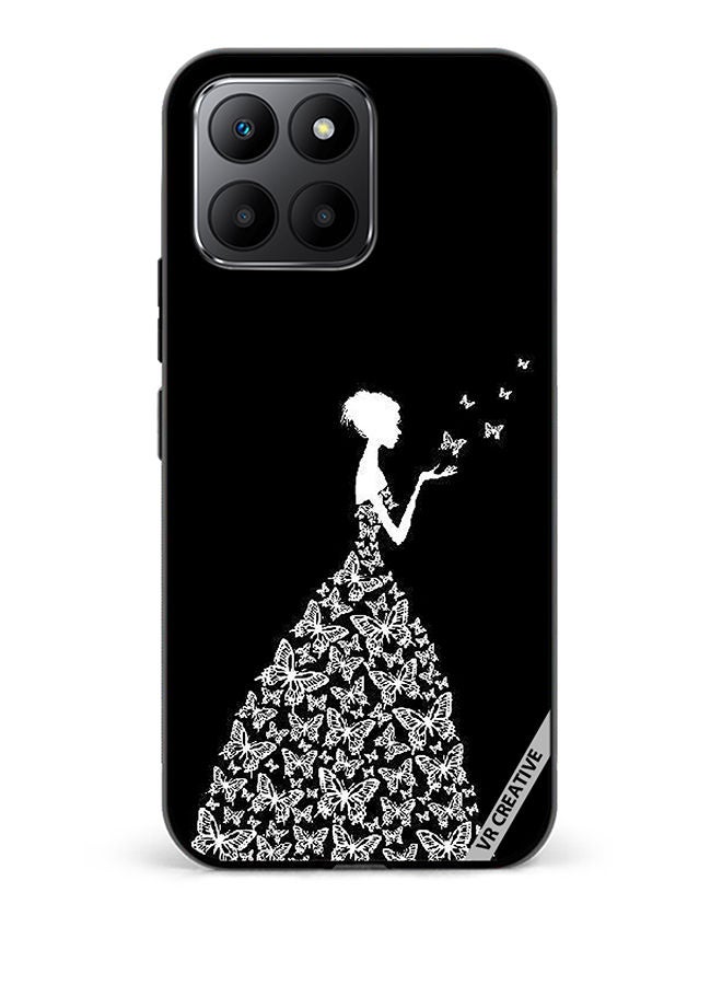 VR CREATIVE Protective Case Cover For Honor 70 Lite Girl In Butterfly Dress Design Multicolour  - Image 1
