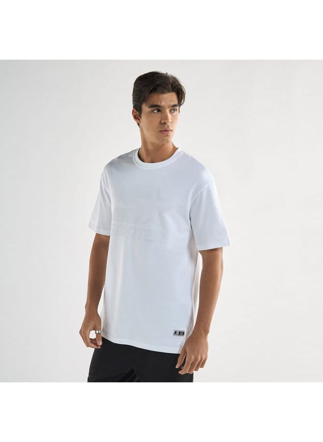 STARTER Starter Logo Print Crew Neck T-shirt with Short Sleeves  - Image 1
