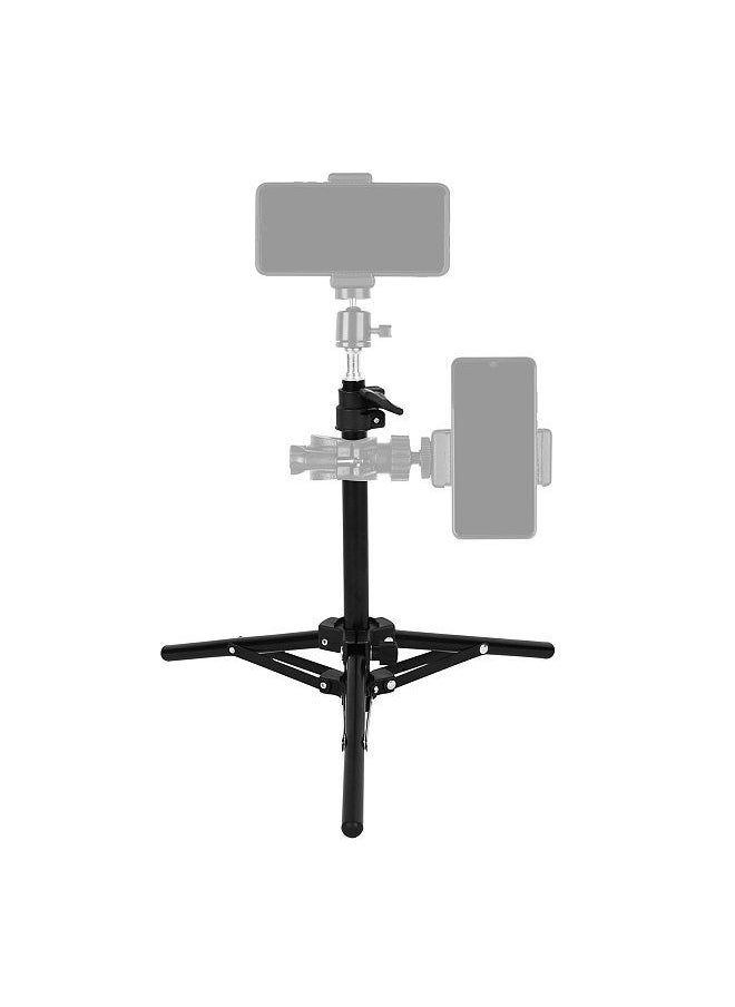 Generic - Adjustable Video Light Stand Tripod Stand 2-section 50cm Payload 1.5KG with Universal 1/4-inch Interface for Video LED Light Phone Holder Camera - Image 1
