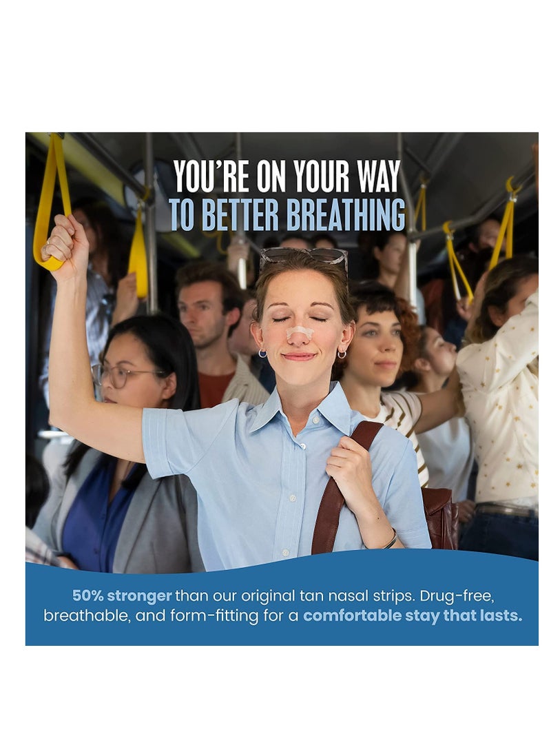 50 PCS Count Better Breath Nasal Strips, Good Sleeping Nasal Pads, Anti Snoring Patch Large (66mmBeibi 19mm) - Image 2