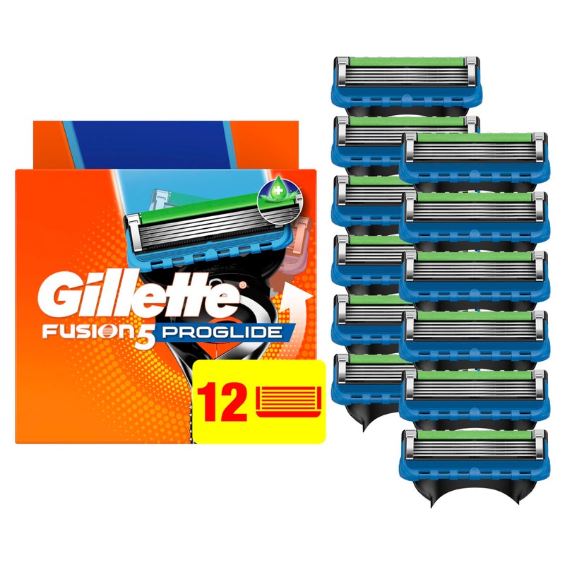 Gillette ProGlide Razor Refills for Men, 12 Razor Blade Refills - Image 1