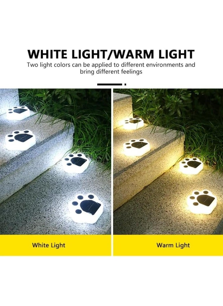 XVersion 4pcs Solar Led Lights Warm White, Decorative Lights for Garden, Waterproof Outdoor Pathway Lights Portable Outdoor Lights Walkway for Party, Home, Events Warm White - Bear Design  - Image 3