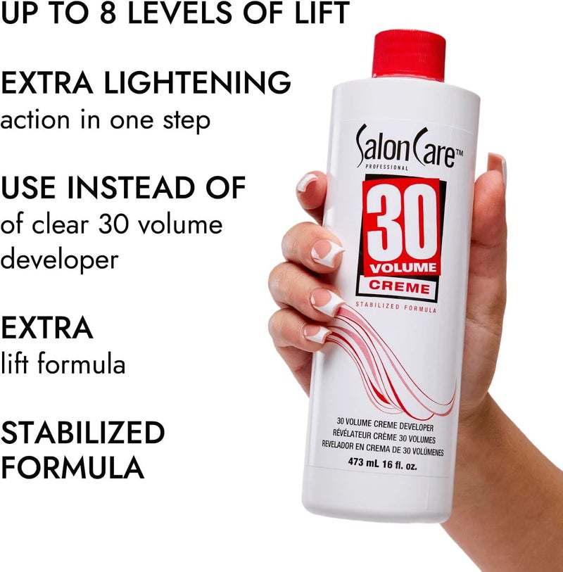 Salon Care 30 Volume Creme Developer - Extra Lift Formula, 16 Ounce - Image 4