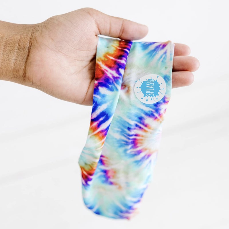Splash Place KIDS SWIM GOGGLES with Fabric Strap - TIE DYE | Tangle-Free, Swimming Goggles for Kids, Comfy Fabric Strap Goggles - Tie Dye Goggles for Swimming - Image 4