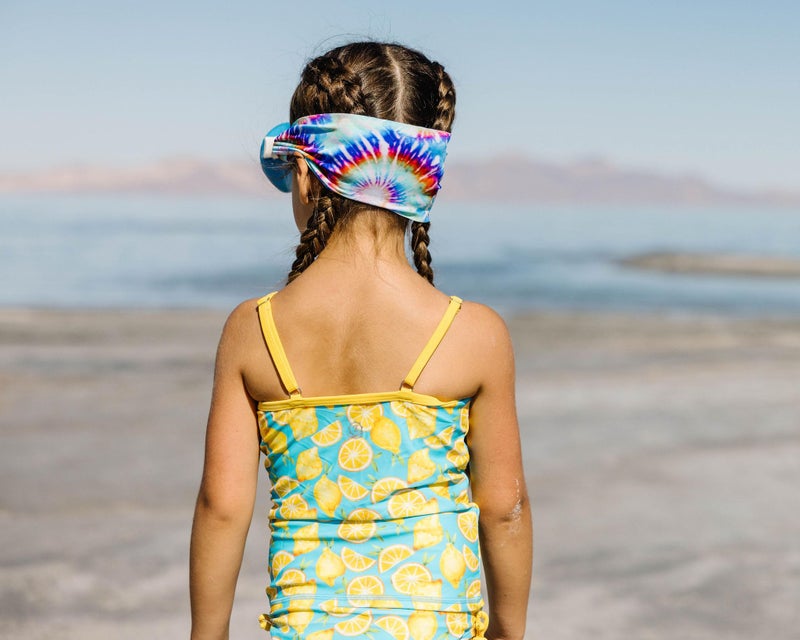 Splash Place KIDS SWIM GOGGLES with Fabric Strap - TIE DYE | Tangle-Free, Swimming Goggles for Kids, Comfy Fabric Strap Goggles - Tie Dye Goggles for Swimming - Image 3