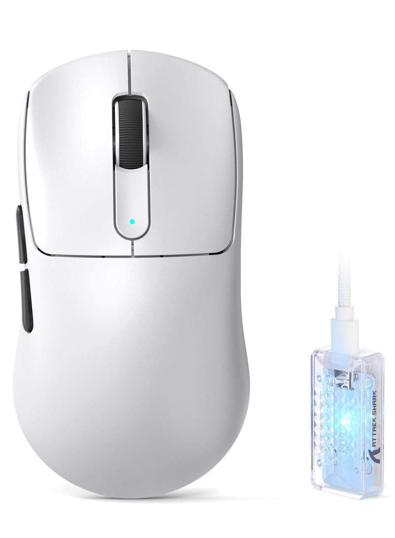 Attack Shark V5 Wireless Gaming Mouse with 42000 DPI -PAW3950 MAX Sensor -55g Ultra-Lightweight-Nordic 52840 MCU,Wired/BT/2.4GHz Wirelss Programmable Mouse for PC/Mac - Image 1