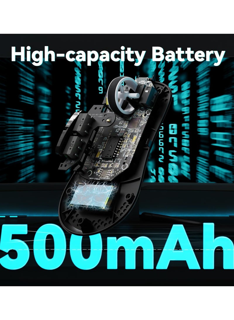 Attack Shark V5 Wireless Gaming Mouse with 42000 DPI -PAW3950 MAX Sensor -55g Ultra-Lightweight-Nordic 52840 MCU,Wired/BT/2.4GHz Wirelss Programmable Mouse for PC/Mac - Image 4