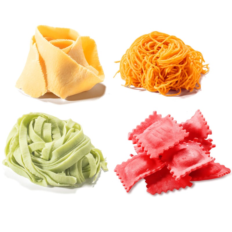 CucinaPro Pasta Maker Deluxe Set 5 pc Premium Stainless Steel Machine w Spaghetti Fettuccini Roller Angel Hair Ravioli Noodle Lasagnette Cutter Attachments- Durable Construction, Homemade Italian Dinner Party  - Image 3