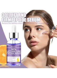 Rozino 2-PACKS Lift and Firm Peptide Serum for Face, Anti-Aging Facial Serum with Hyaluronic Acid, Vitamin C and E, Hydrating Serum for Women, for Face Lift - Facial Serum for Tightening & Lifting (30ml*2)  - Image 3