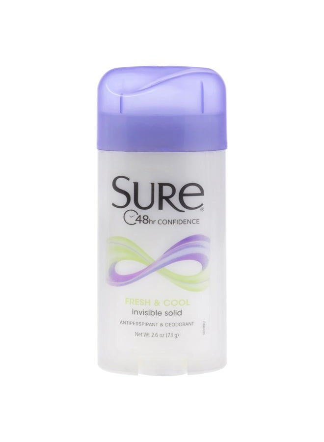 Sure مضاد التعرق ومزيل العرق صلب غير مرئي منعش وبارد 2.60 أونصة (عبوة من 6) - Image 1