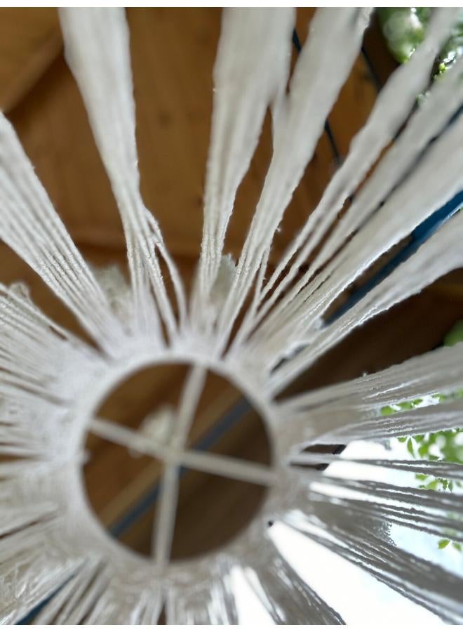 Antikiano Macrame Hanging Lantern,Boho Pendant Lamp,Tassel - Image 3