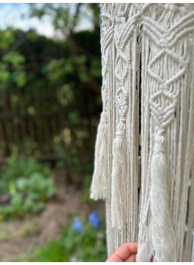 Antikiano Macrame Hanging Lantern,Boho Pendant Lamp,Tassel - Image 4