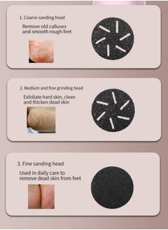 Ru syanl Electric Foot Grinder with 3 Heads LCD Remove Calluses and Dead Skin Foot Care Cleaner  - Image 5