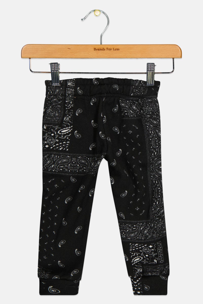 Originals by Brooklyn Cloth Toddlers Boy Paisley Print Jogger Pants, Multicolor - Image 2